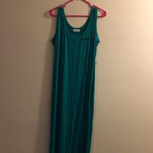 Green Calvin Klein Maxi Dress